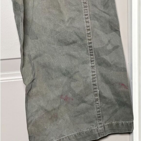 Vintage VF Wrangler 30x30 Green Camo Cargo Pants 100% Cotton Utility Style - Picture 7 of 9